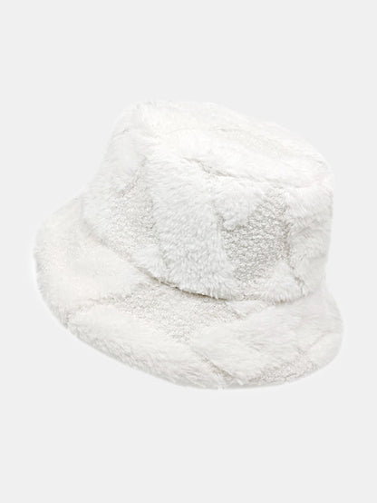 Kontrast Farbe Steppung Plüsch Warm Eimerhut