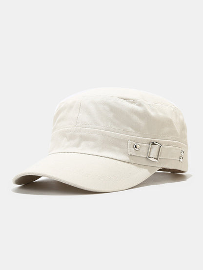 Baseballkappe mit flachem Schirm und seitlichem Verschluss