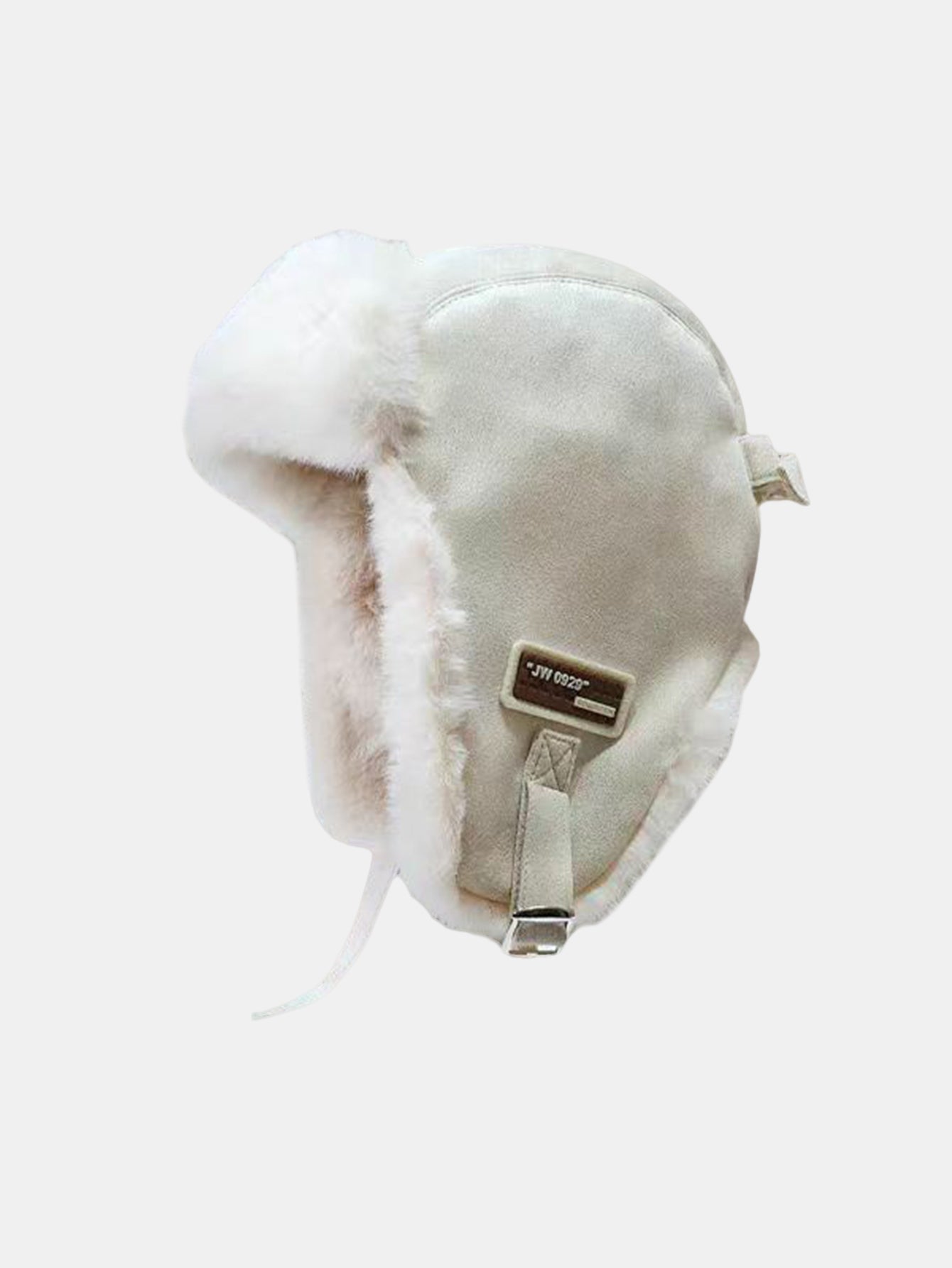 Fleece-Fliegerkappe aus Kunstwildleder – Warme Mütze