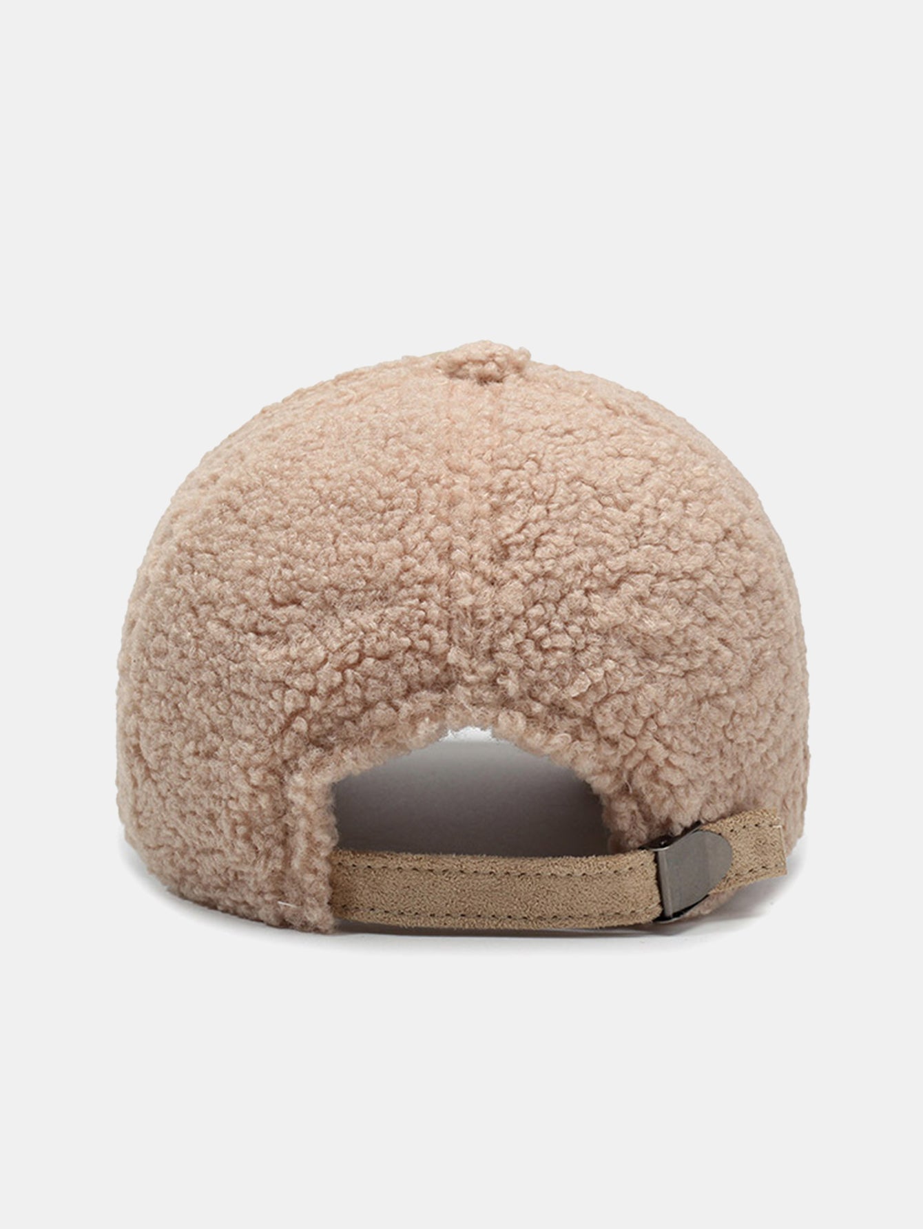 Baseballmütze aus Kunstwildleder, plüschig und warm