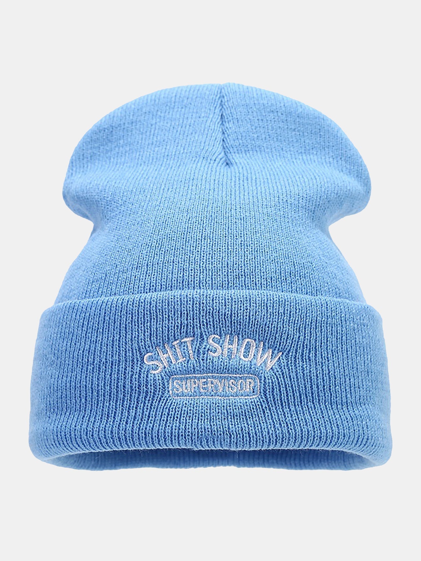 Shit Show Muster Strickmütze