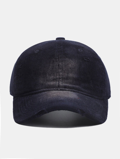 American Street zerrissene gebürstete Cord-Baseballkappe
