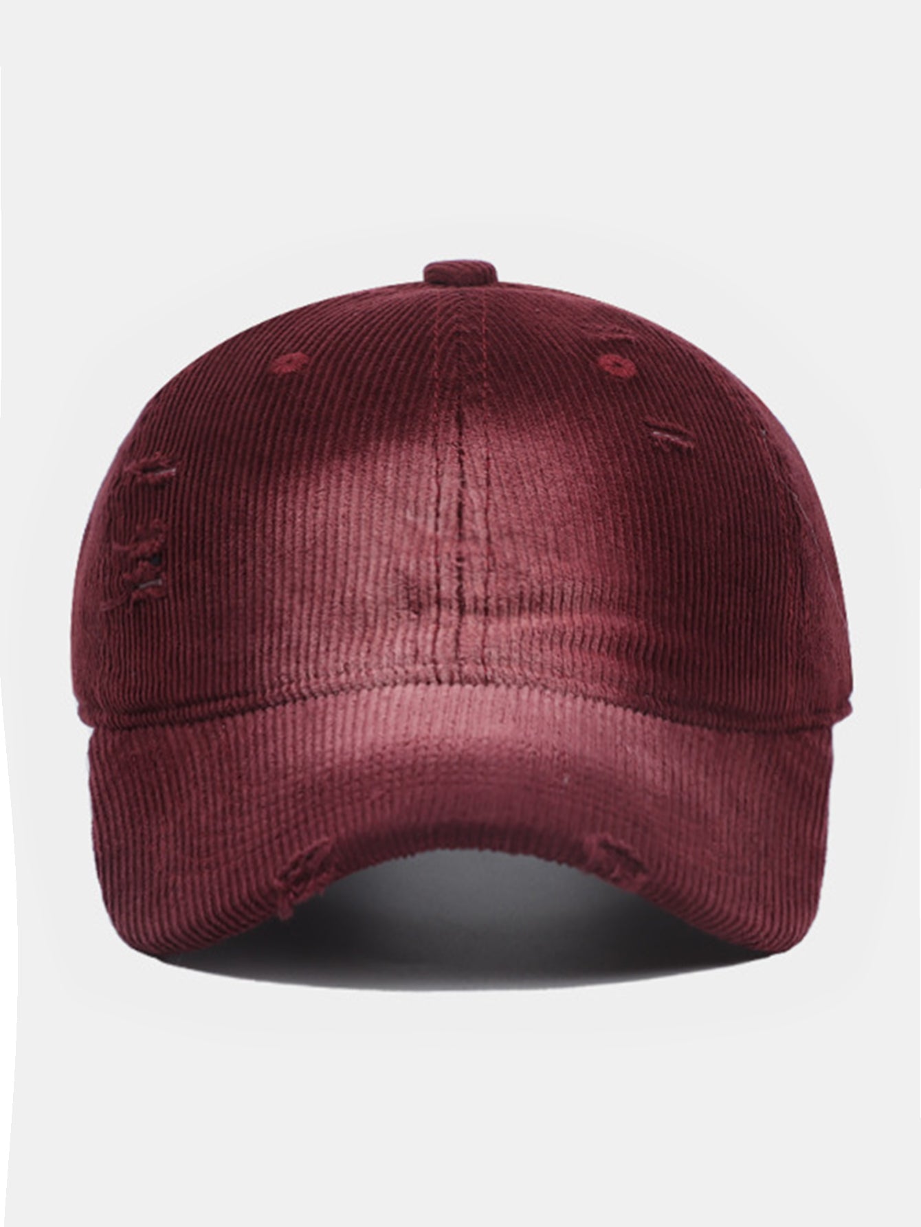 American Street zerrissene gebürstete Cord-Baseballkappe