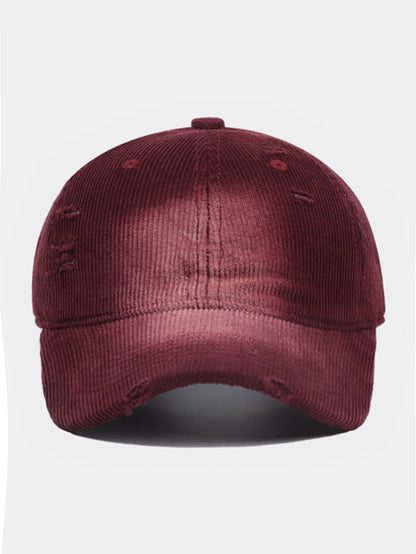 American Street zerrissene gebürstete Cord-Baseballkappe