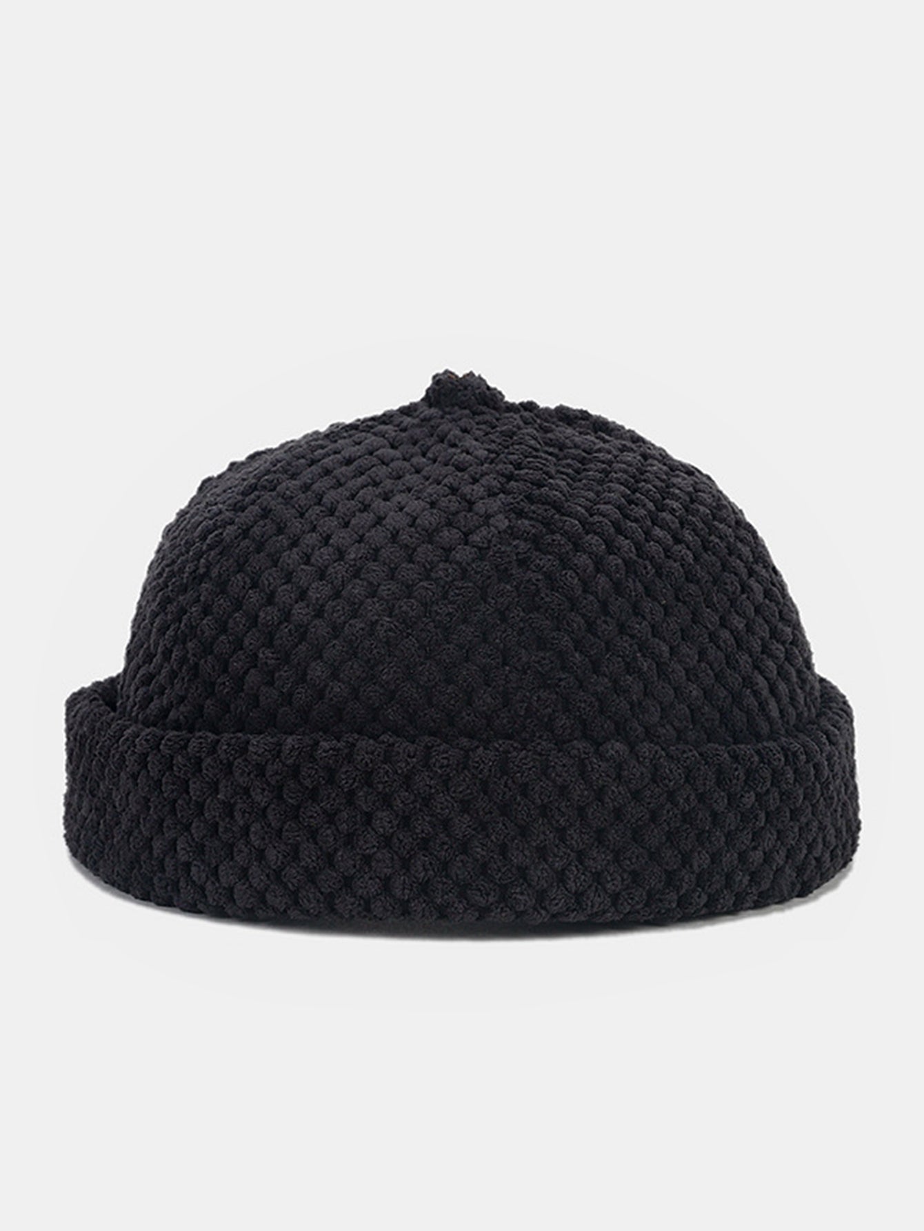 Retro Corduroy Einfarbige Beanie-Mütze