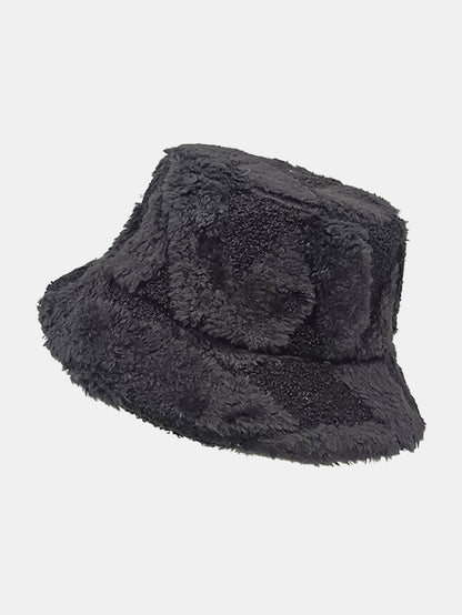 Kontrast Farbe Steppung Plüsch Warm Eimerhut