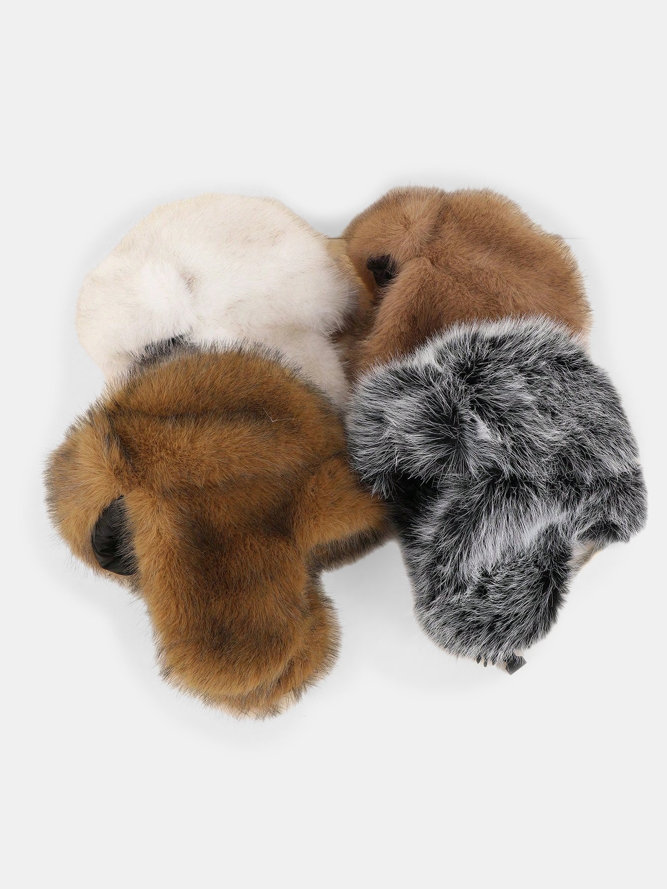 Modischer zweifarbiger Trapper-Hut mit dickem, thermischem Futter und winddichter Ausstattung