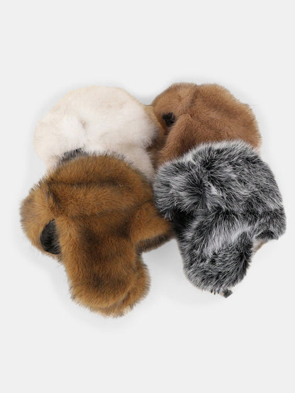 Zweifarbiger dicker thermisch gefütterter winddichter modischer lässiger Trapper-Hut