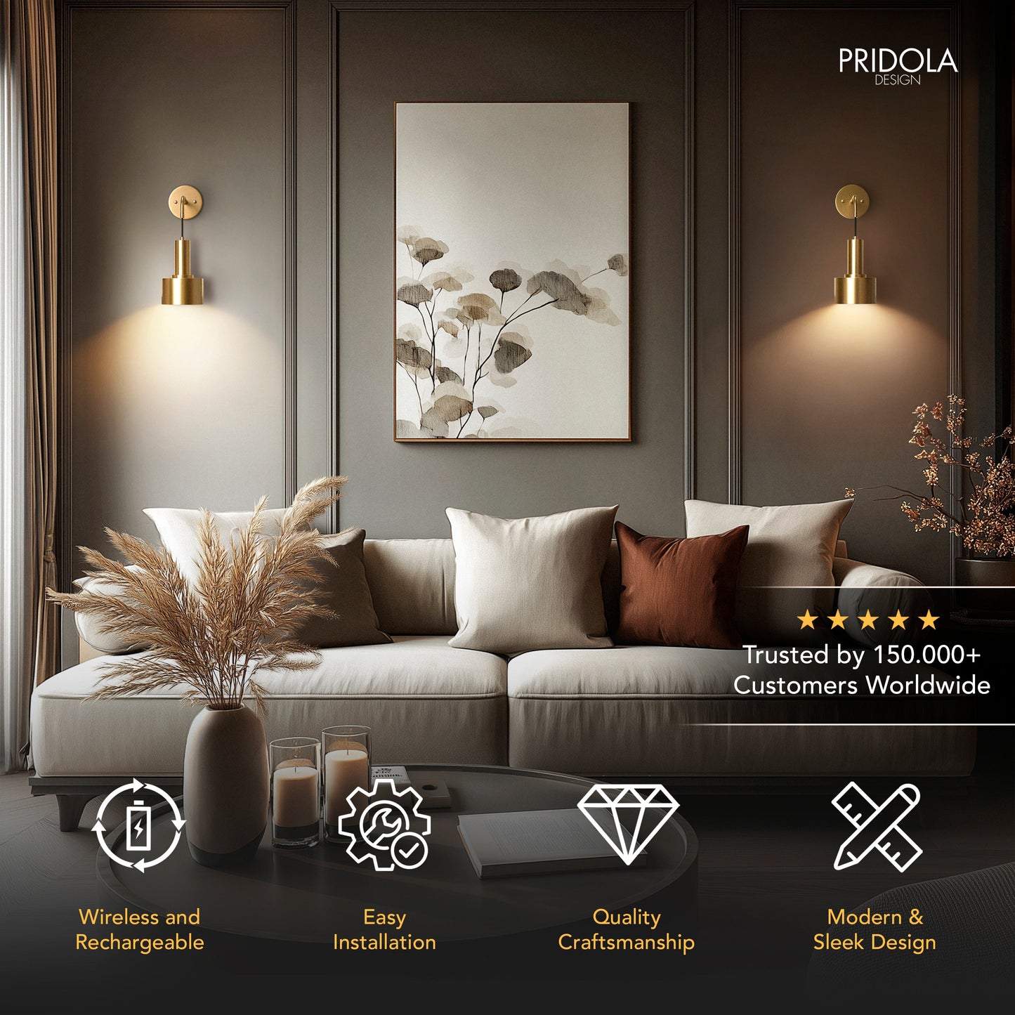 GLOWDROP WANDLAMPE (SET AUS 2 + 2 GLÜHBIRNEN GRATIS)