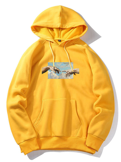 Adam's Creation Art Print Hoodie