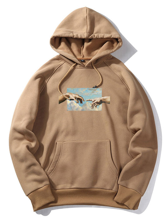 Adam's Creation Art Print Hoodie