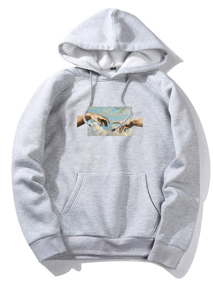 Adam's Creation Art Print Hoodie