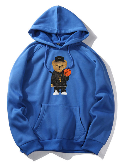 Basketball Bear Graphic Hoodie