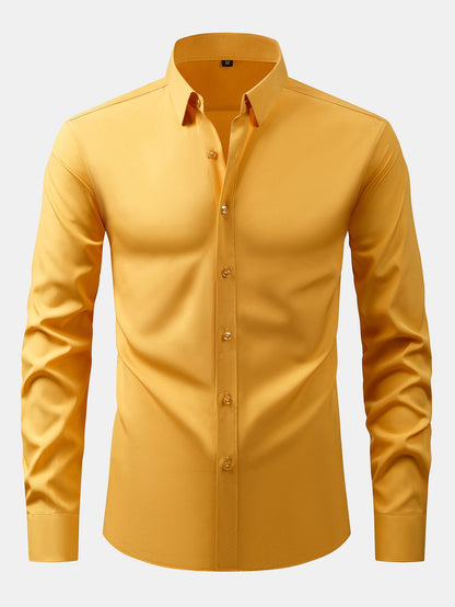 Langärmliges Button-Up Hemd