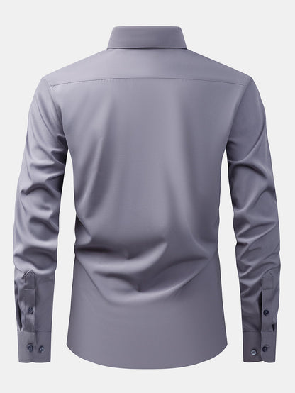 Langärmliges Button-Up Hemd