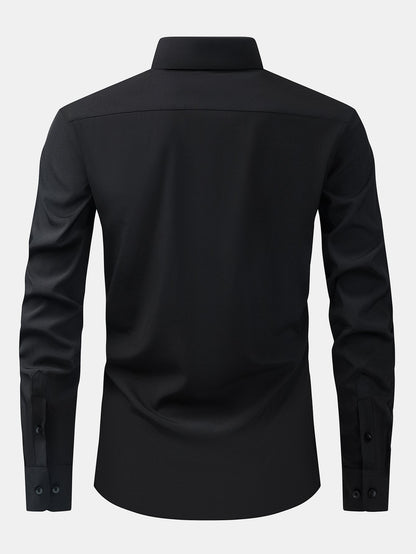 Langärmliges Button-Up Hemd