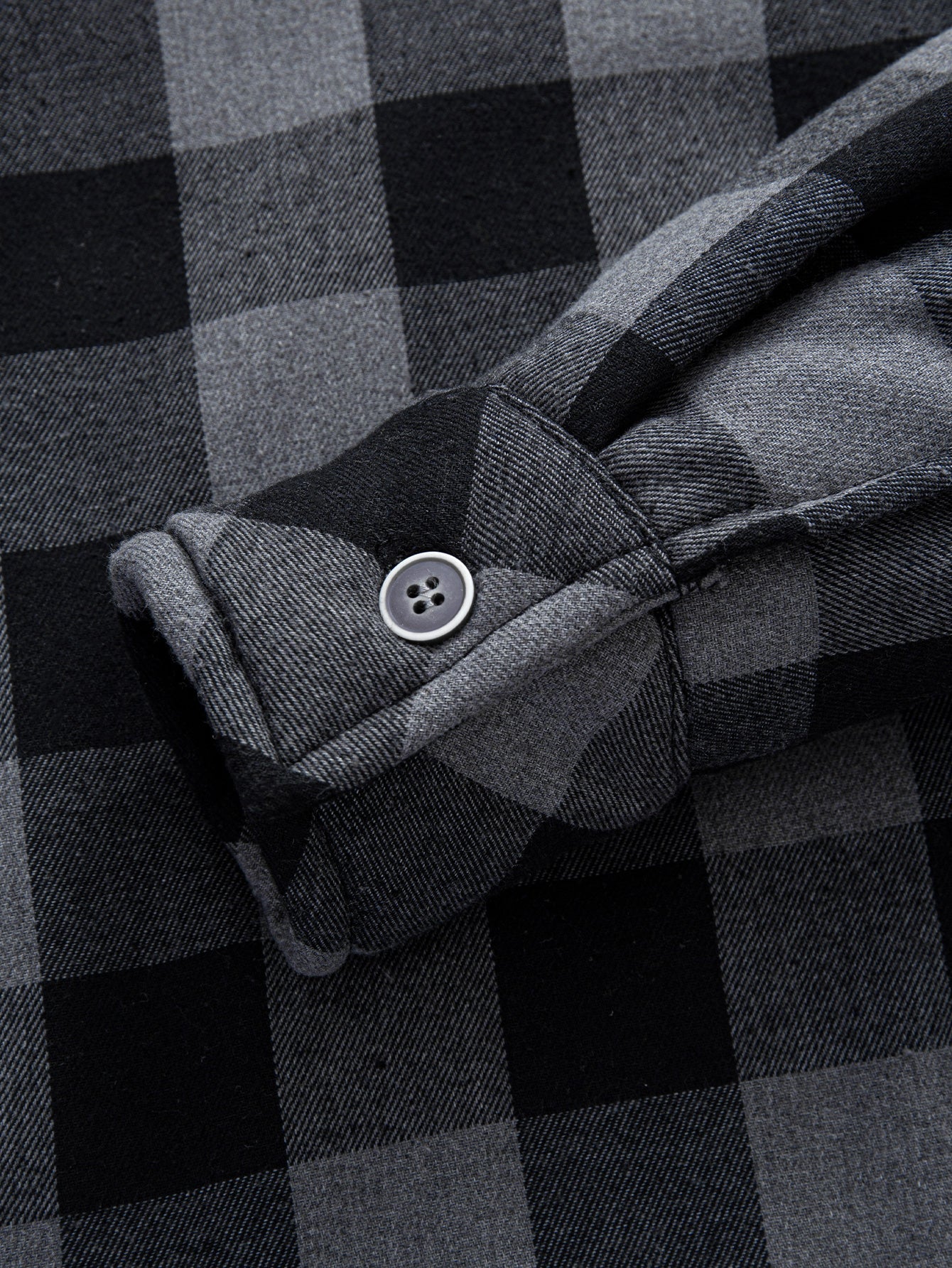 Teddygefüttertes kariertes Kapuzenhemd