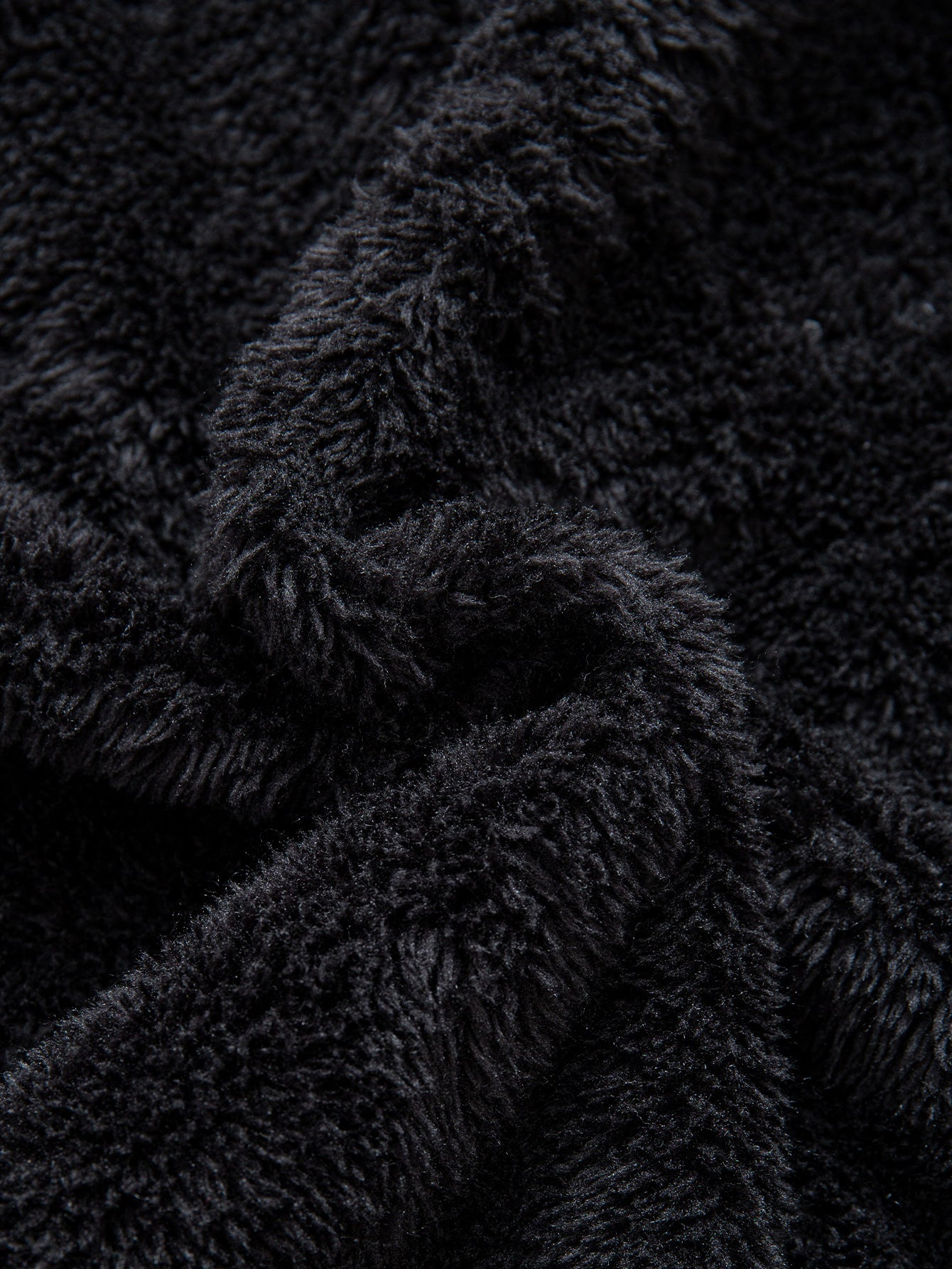 Flanell Fleece Gefüttertes Reißverschluss Kapuzenhemd