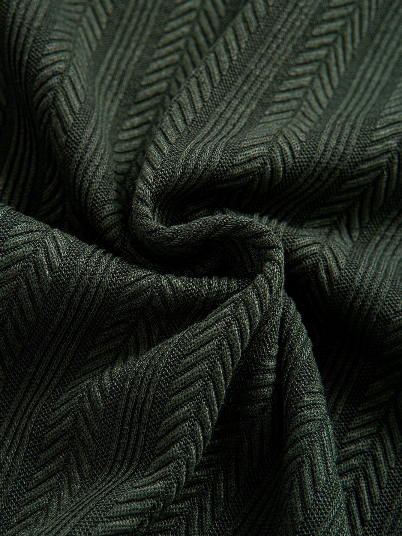 Strukturiertes Polo mit Reißverschluss