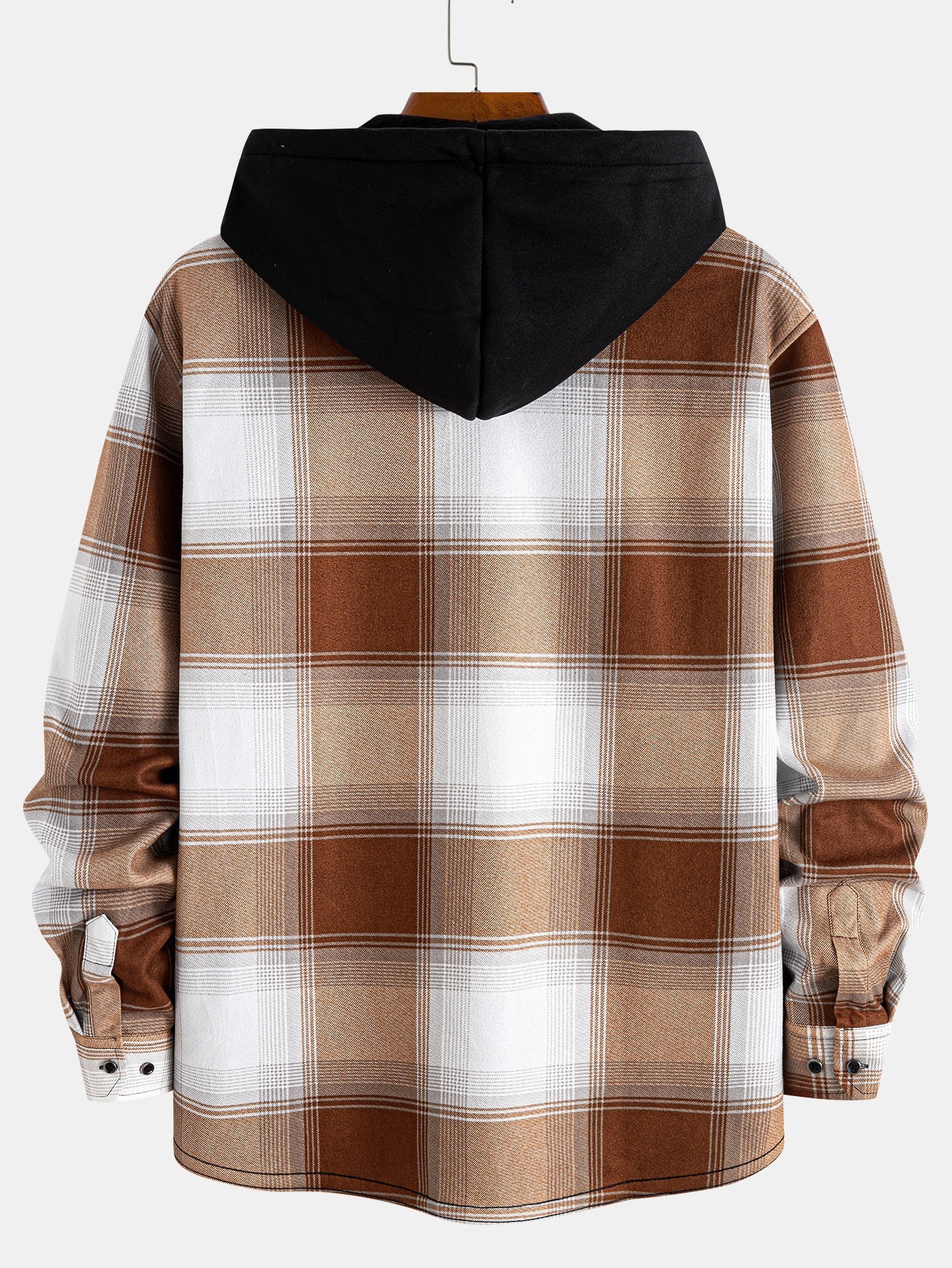 Kapuzenshirt aus Flanell mit Fleece-Futter