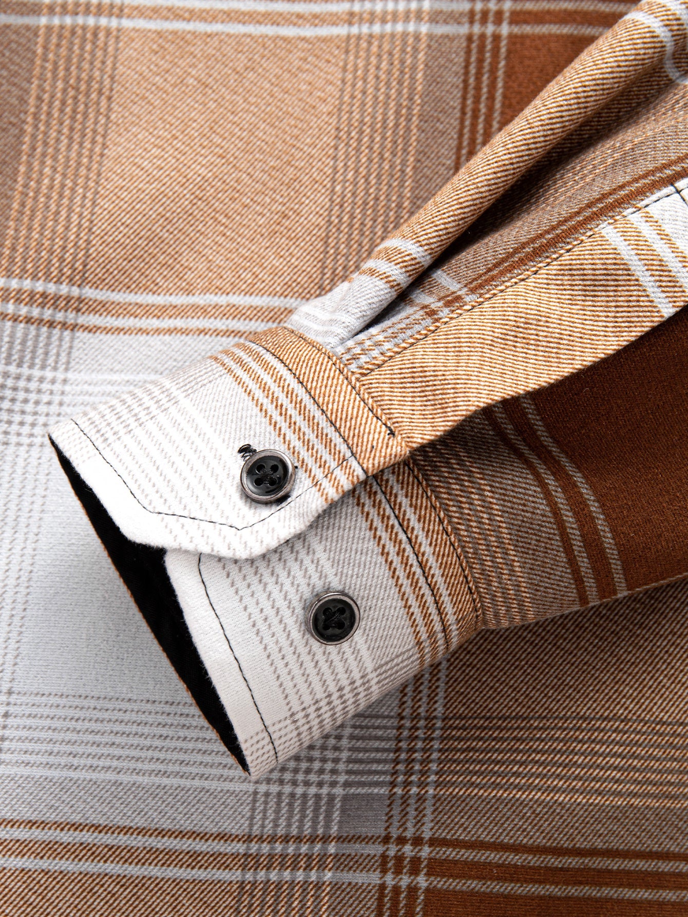 Kapuzenshirt aus Flanell mit Fleece-Futter