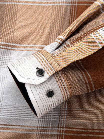 Kapuzenshirt aus Flanell mit Fleece-Futter