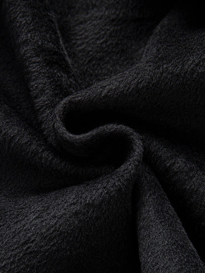 Gefüttertes Flanell-Fleece-Hemd mit Knöpfen und Kapuze