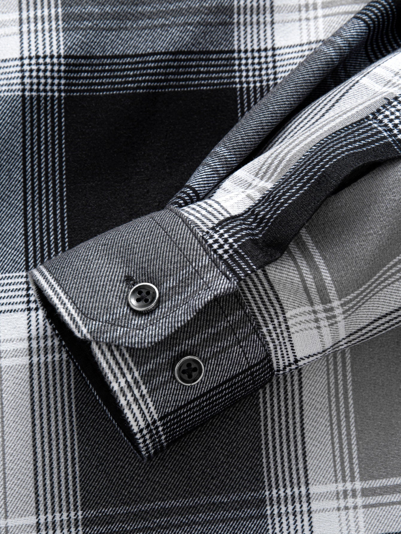 Kapuzenshirt aus Flanell mit Fleece-Futter