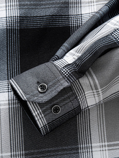 Kapuzenshirt aus Flanell mit Fleece-Futter