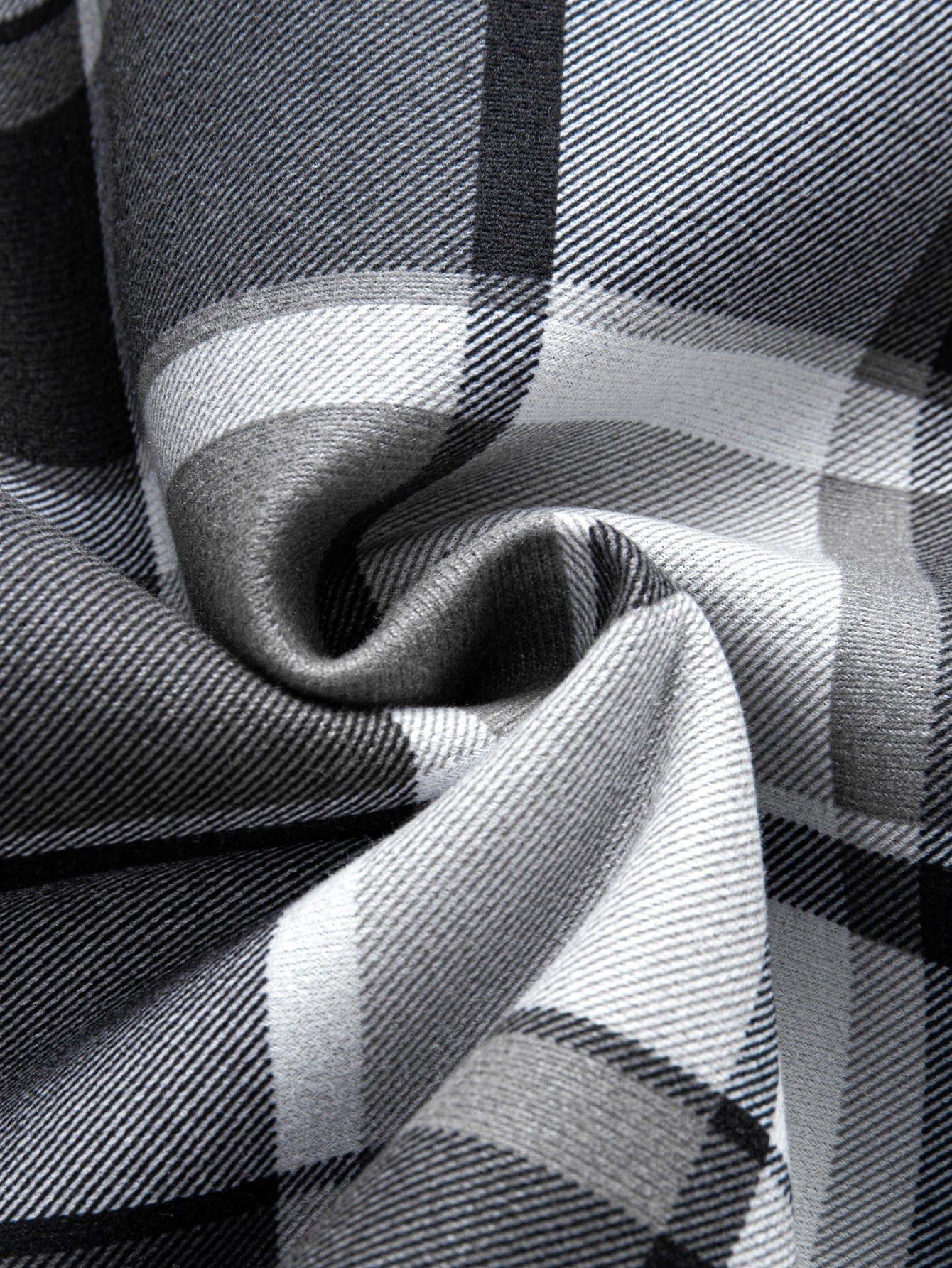 Gefüttertes Kapuzenhemd aus Flanell-Fleece mit Knöpfen