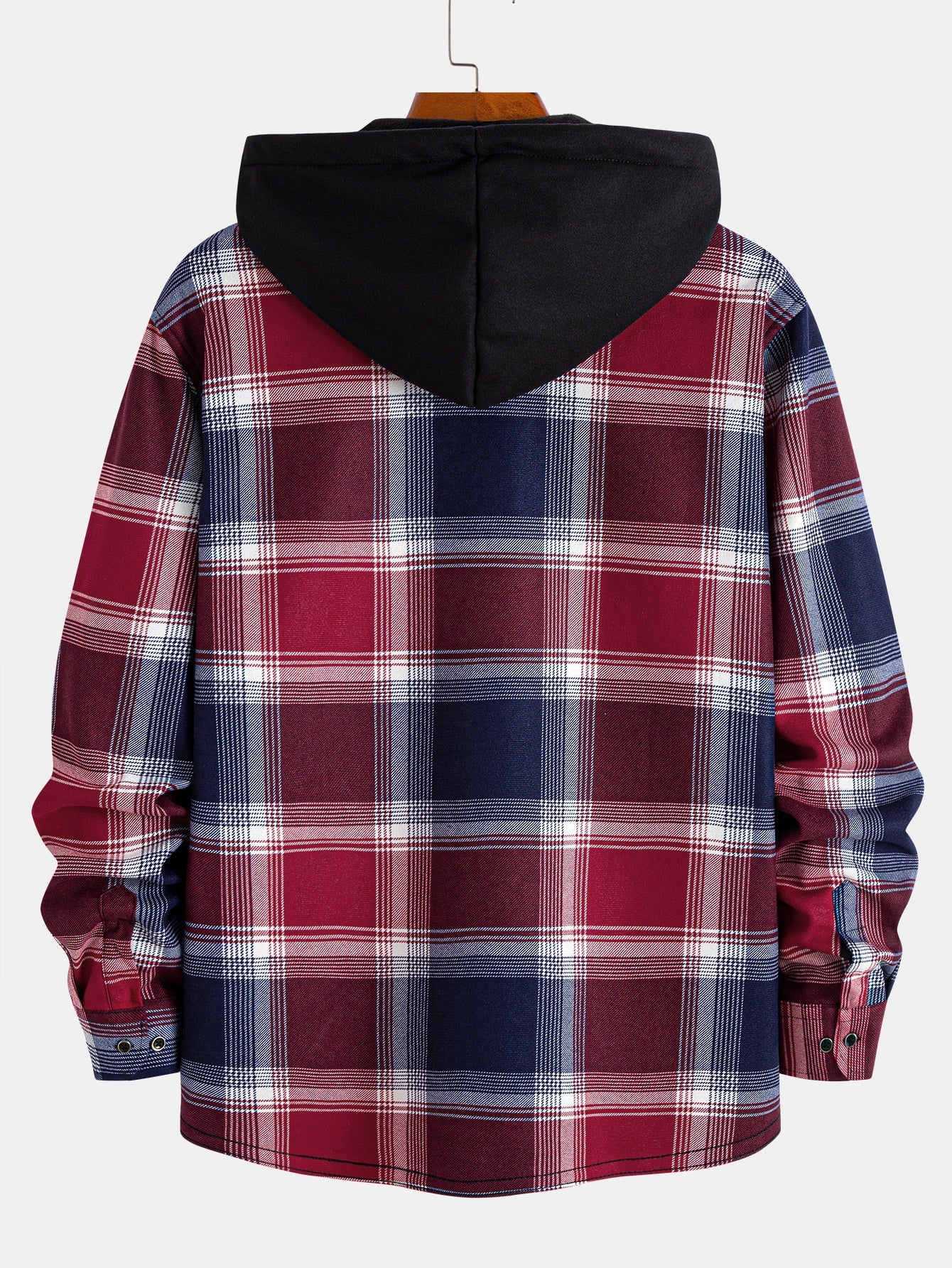 Kapuzenshirt aus Flanell mit Fleece-Futter