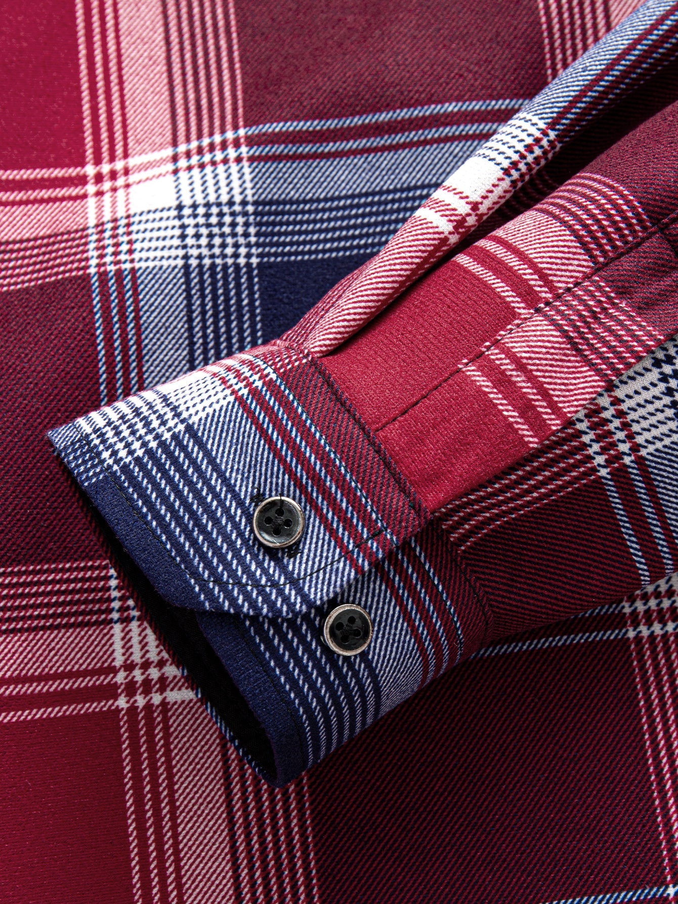 Kapuzenshirt aus Flanell mit Fleece-Futter