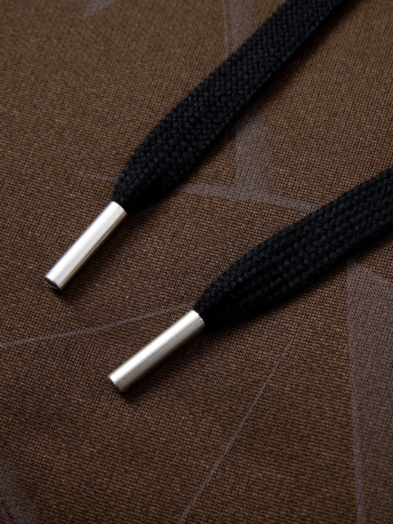 Geometrisch gemusterter Teddy Kapuzenpullover mit Reißverschluss