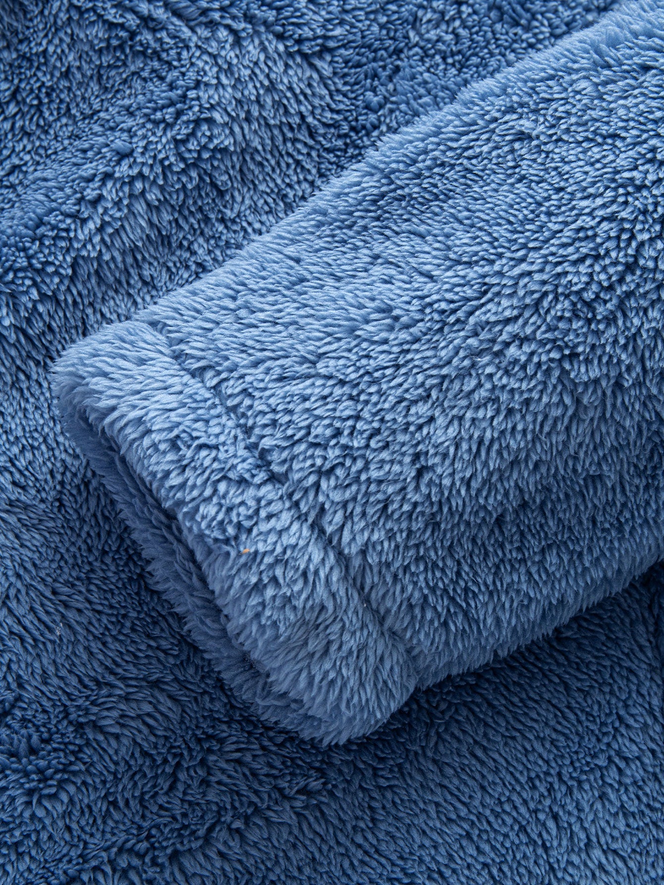 Kontrast Teddy Kapuzenhemd