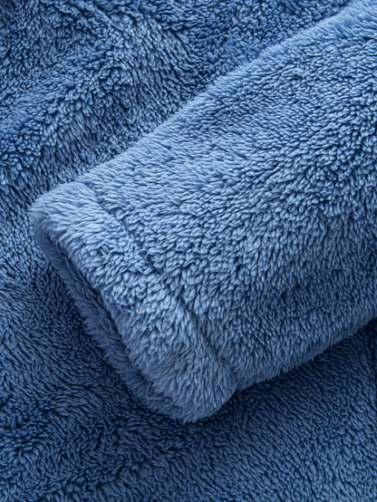 Kontrast Teddy Kapuzenhemd