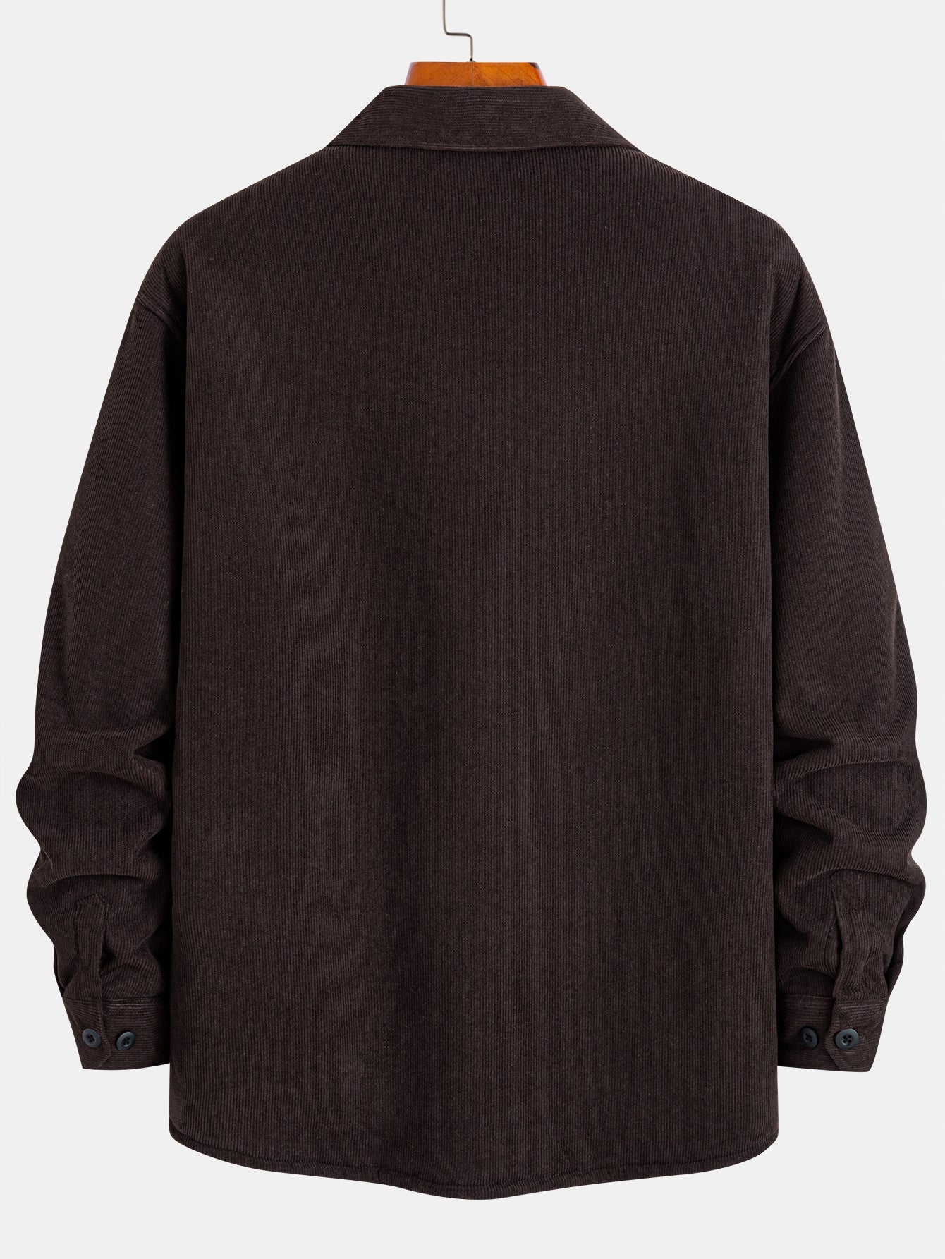 Teddy-Futter Cordhemd mit langen Ärmeln