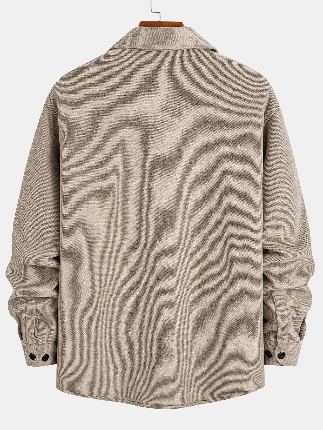 Teddy-Futter Cordhemd mit langen Ärmeln