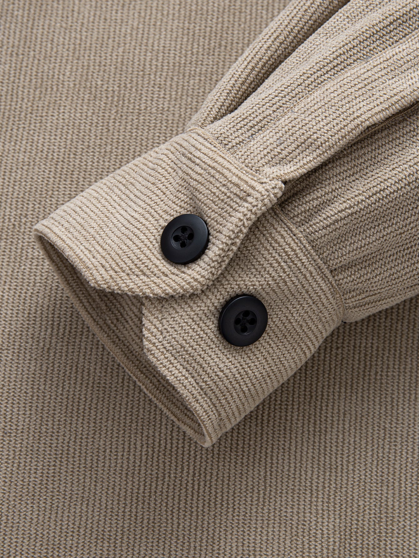 Teddygefüttertes Cordhemd mit langen Ärmeln