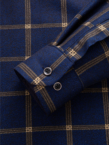 Flanell Fleece Gefüttertes Kariertes Hemd