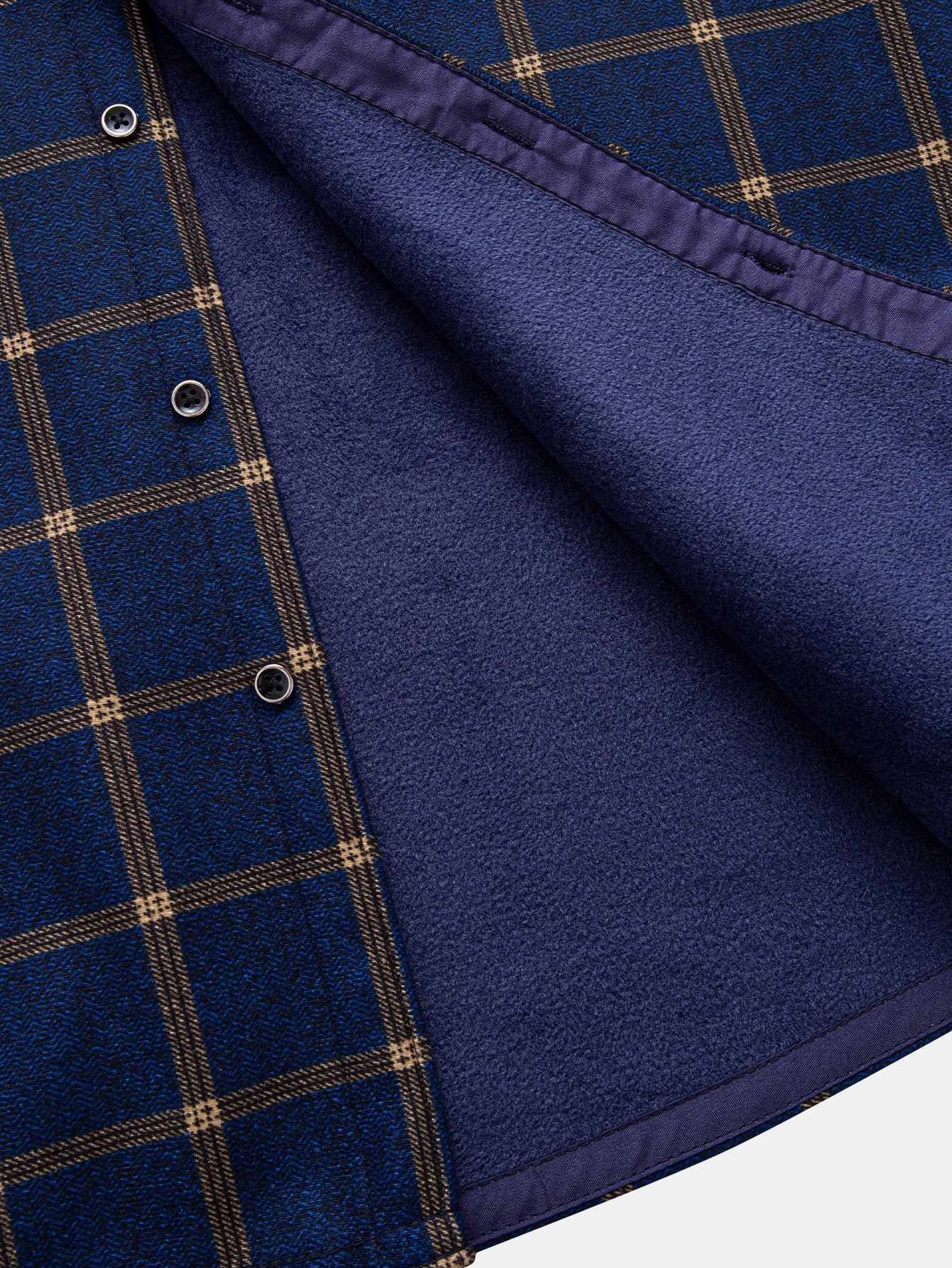 Flanell Fleece Gefüttertes Kariertes Hemd