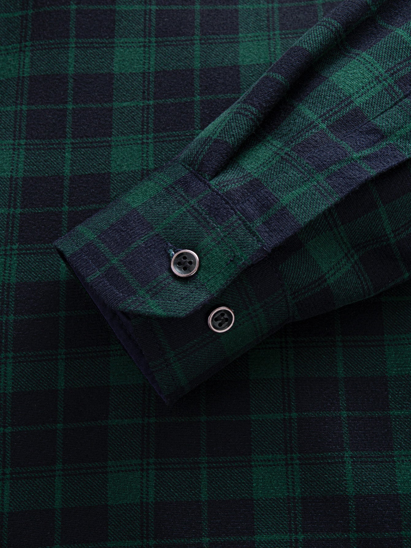 Flanell Fleece Gefüttertes Kariertes Hemd mit Knöpfen