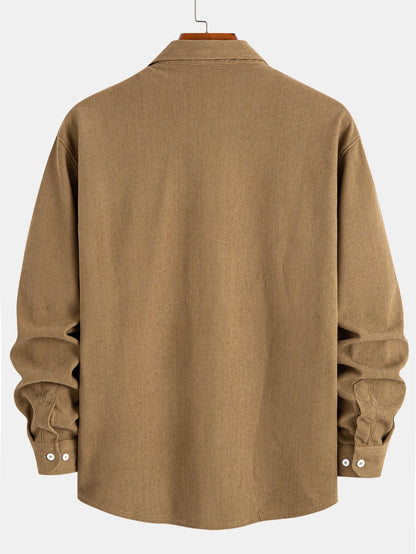 Plüschgefüttertes Cordhemd