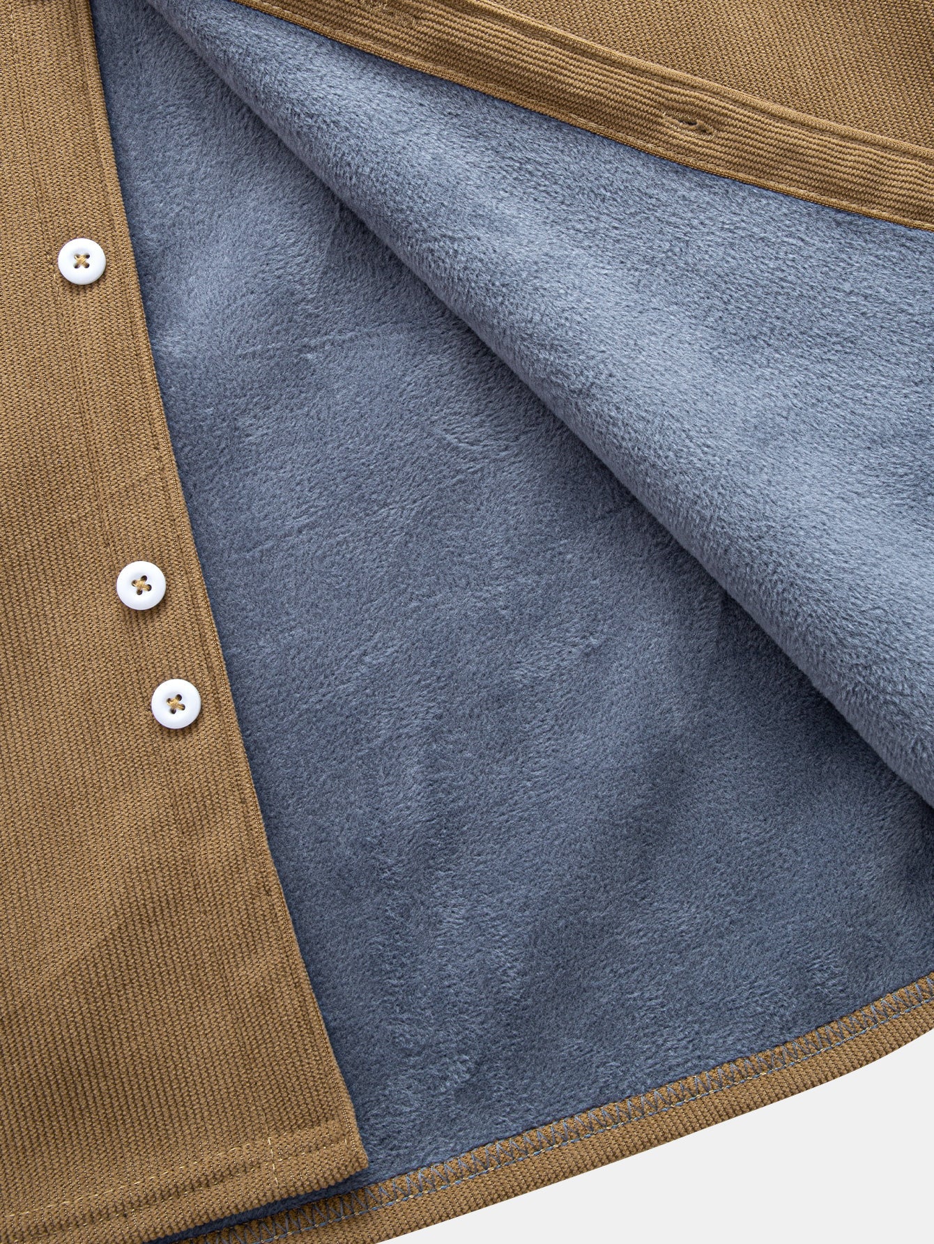 Plüschgefüttertes Cordhemd