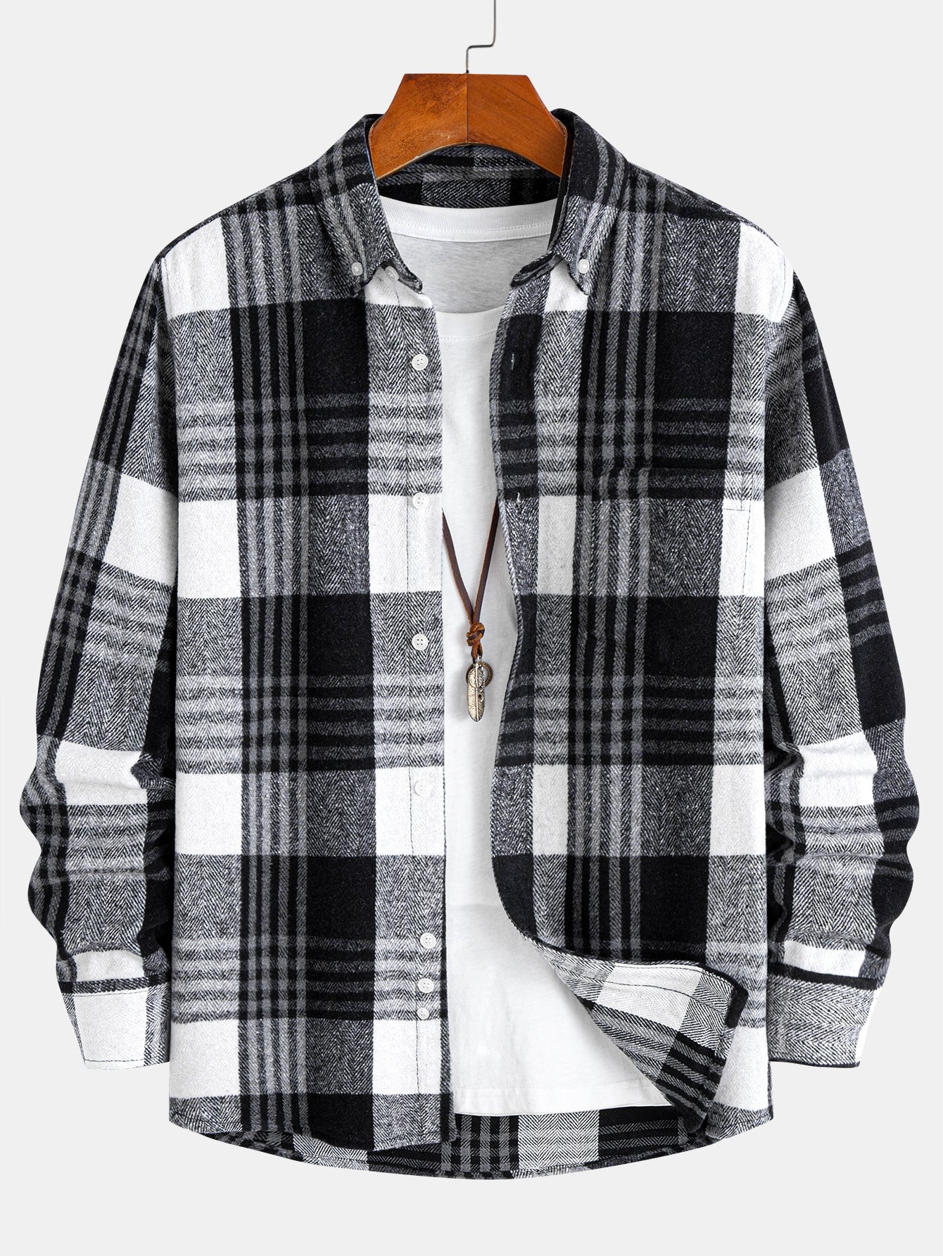 Flanell Karo Hemd mit Knöpfen
