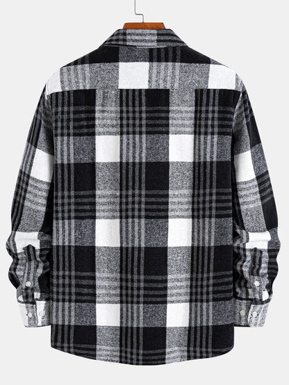 Flanell Karo Hemd mit Knöpfen