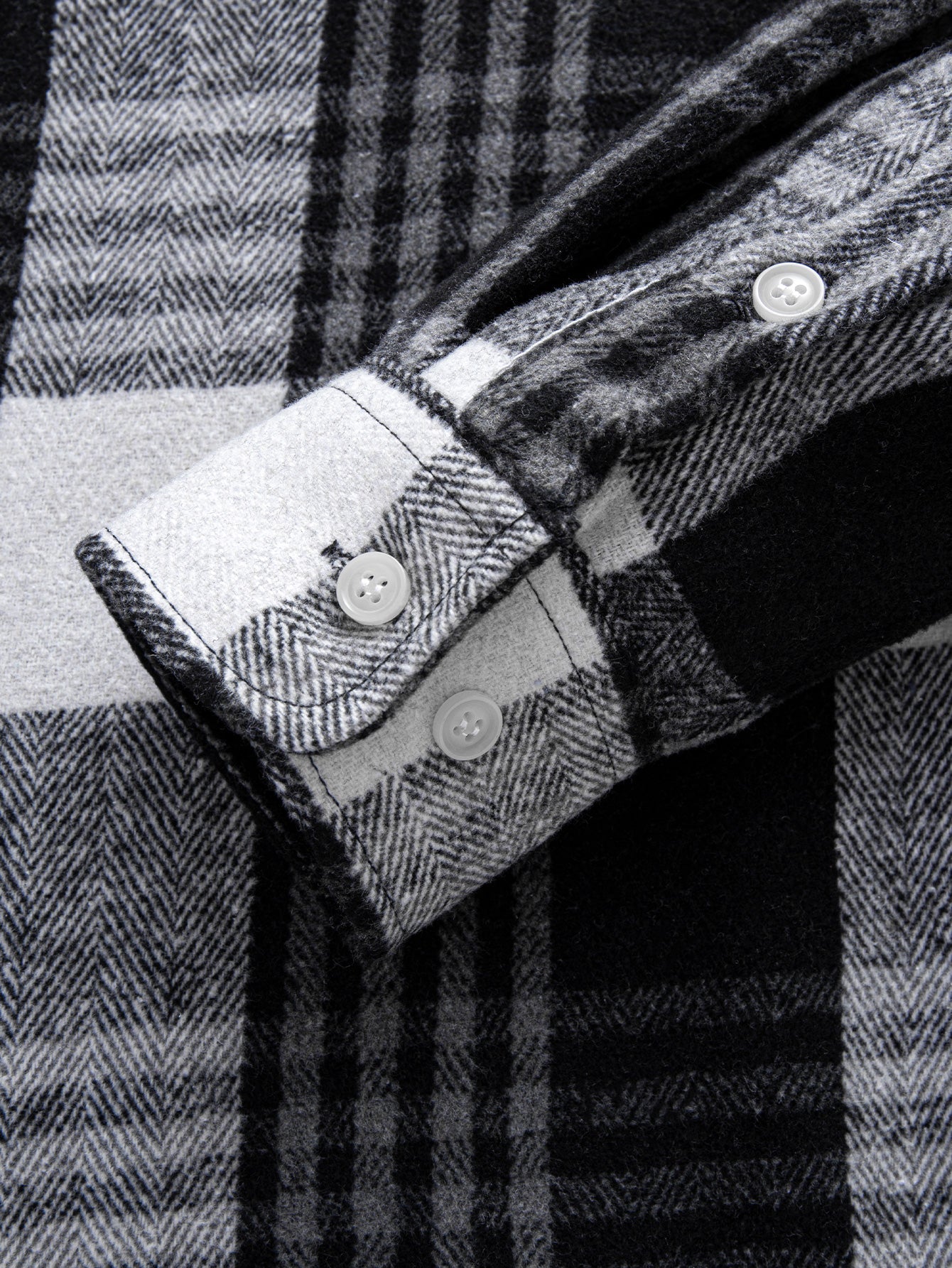 Flanell Karo Hemd mit Knöpfen
