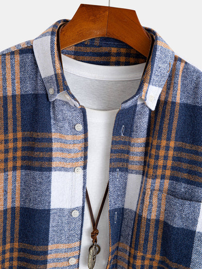 Flanell Karo Hemd mit Knöpfen