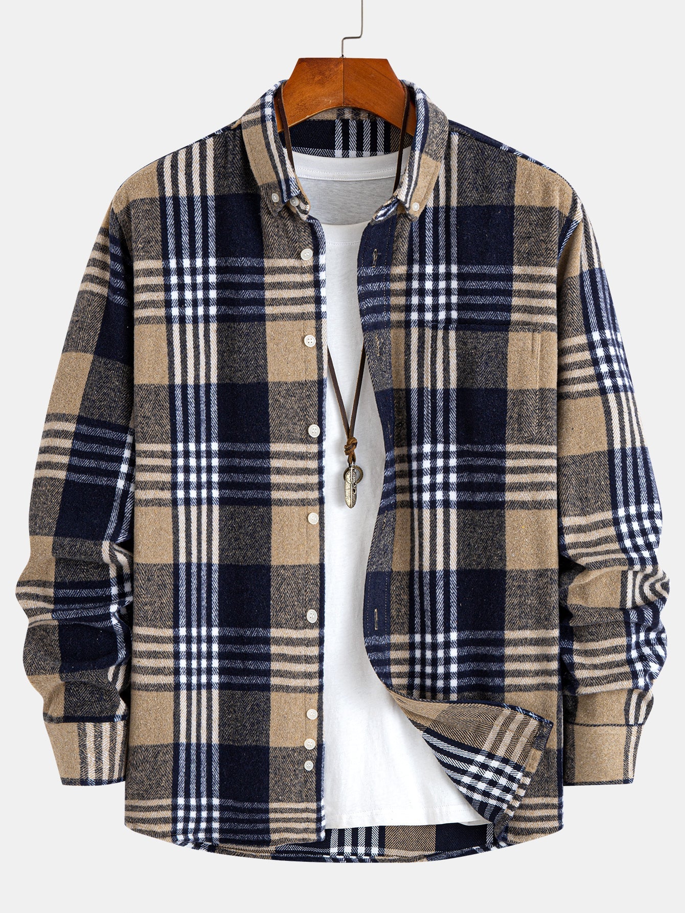 Flanell Karo Hemd mit Knöpfen