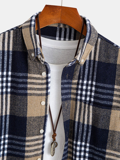Flanell Karo Hemd mit Knöpfen