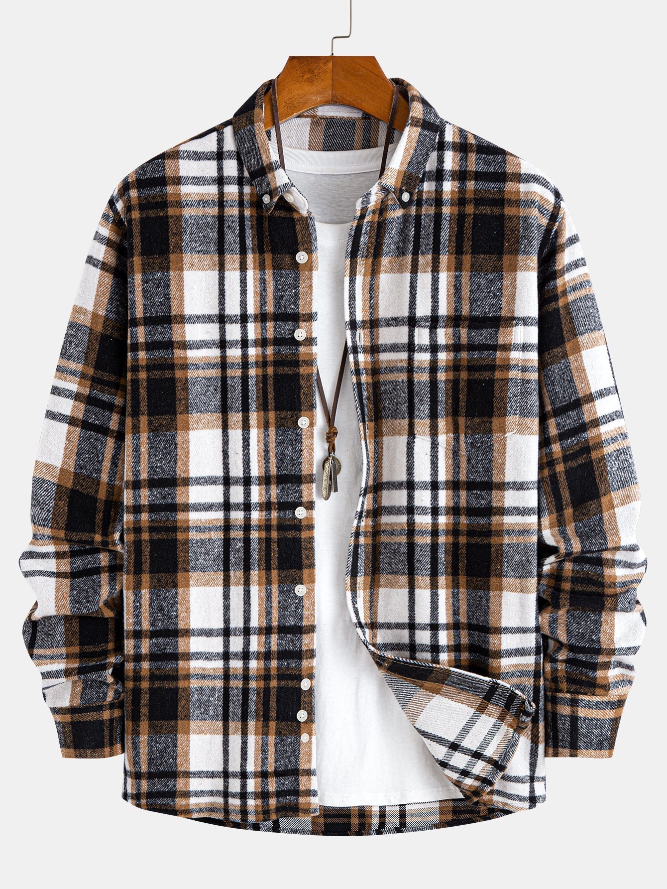 Flanell Karo Hemd mit Knöpfen